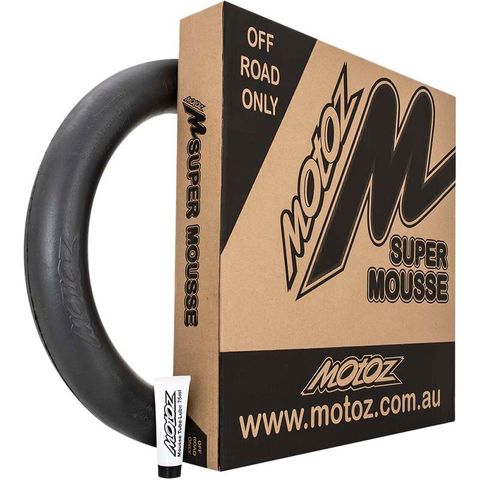 MOTOZ SUPER MOUSSE REPLACES INNER TUBE TO PREVENT PUNCTURES 140/80-18