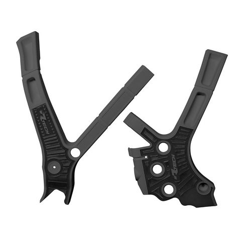 FRAME GUARDS RTECH BLACK YAMAHA YZ125 05-ON YZ250 05-ON