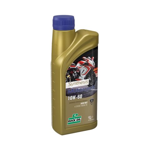 ENGINE OIL FULLY SYNTHETIC SYNTHESIS 4 MOTORCYCLE 10W-60 ROCK OIL 1L