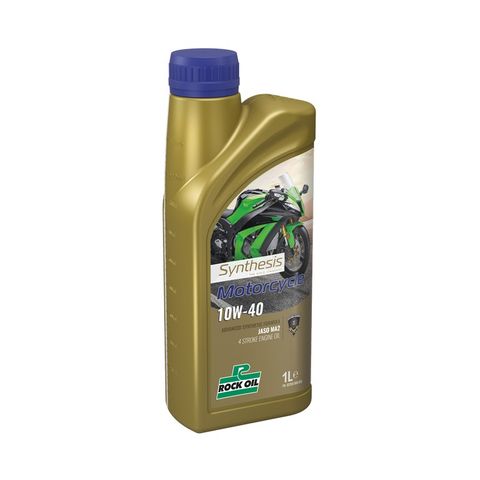 ENGINE OIL FULLY SYNTHETIC SYNTHESIS  MOTORCYCLE 10W-40 ROCK OIL 1L