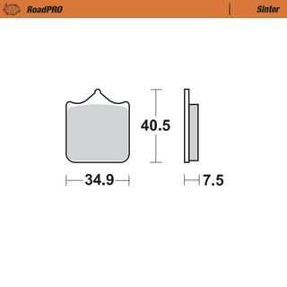 BRAKE PADS FRONT MOTO MASTER ROAD PRO SINTERED APRILIA DUCATI HUSQVARNA KTM TRIUMPH