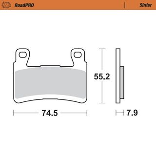 BRAKE PADS FRONT MOTO MASTER ROAD PRO SINTERED KAWASAKI ZX6R 13-ON