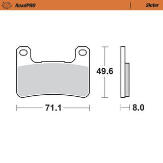 BRAKE PADS MOTO MASTER FRONT ROAD PRO SINTERED KAWASAKI SUZUKI