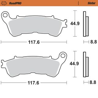 BRAKE PADS MOTO MASTER FRONT ROAD PRO SINTERED HONDA SUZUKI