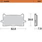 BRAKE PADS MOTO MASTER FRONT ROAD PRO SINTERED HONDA CB125R CB300R CB650R CBR650R CRF1000L CRF1100L