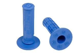 TORC1 HOLE SHOT GRIPS MX WAFFLE SOFT COMPOUND BLUE INCLUDES GRIP GLUE