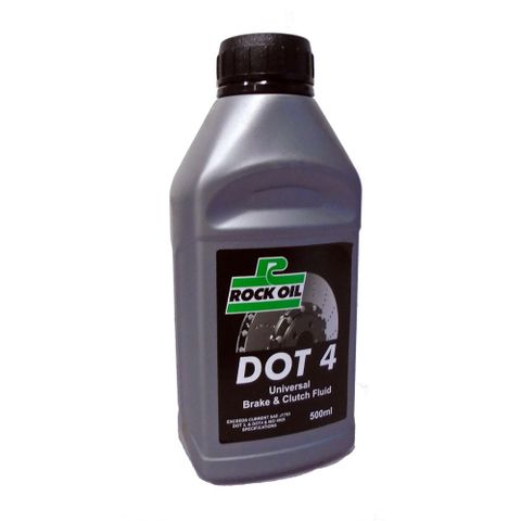 BRAKE FLUID DOT 4 ROCK OIL 500 MLS