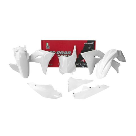 PLASTICS KIT RTECH 5 PIECE WHITE KAWASAKI KX450F KX450X 2024