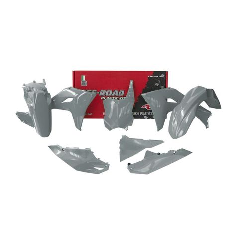 PLASTICS KIT RTECH 5 PIECE QUANTUM GREY KAWASAKI KX450F KX450X 2024