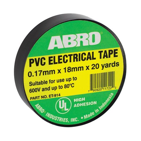 ELECTRICAL TAPE ABRO 12X18X 20 YDS