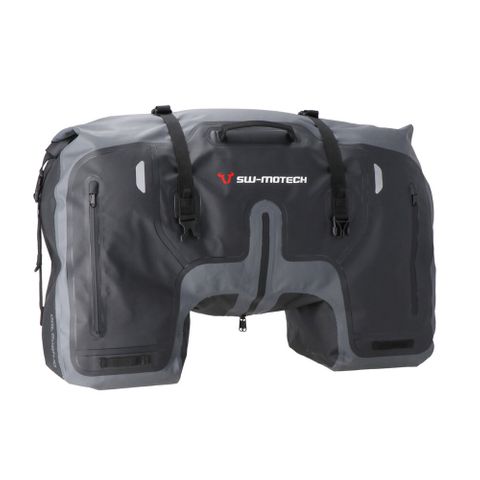 TAIL BAG SW MOTECH DRYBAG GREY BLACK 70L WEATHERPOOF