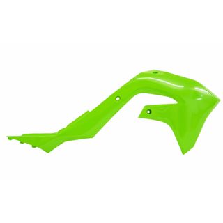 RADIATOR SHROUDS RTECH FLURO GREEN KAWASAKI KX450F 19-23  KX250F 21-24