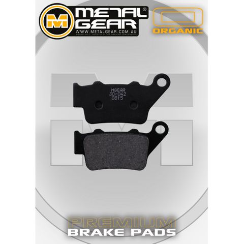 METAL GEAR BRAKE PADS - ORGANIC