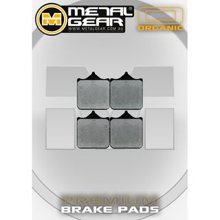 BRAKE PADS FRONT METAL GEAR ORGANIC