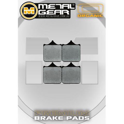 BRAKE PADS FRONT METAL GEAR ORGANIC