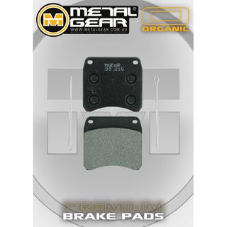 METAL GEAR BRAKE PADS - ORGANIC