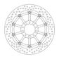 BRAKE DISC FRONT MOTO MASTER HALO FLOATING ALU OFFSET 320MM