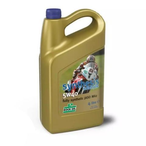 ENGINE OIL FULLY SYNTHETIC MOTORCYCLE 5W40 ROCK OIL 5L