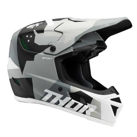 THOR HELMET REFLEX BRAVE GREY/WHITE