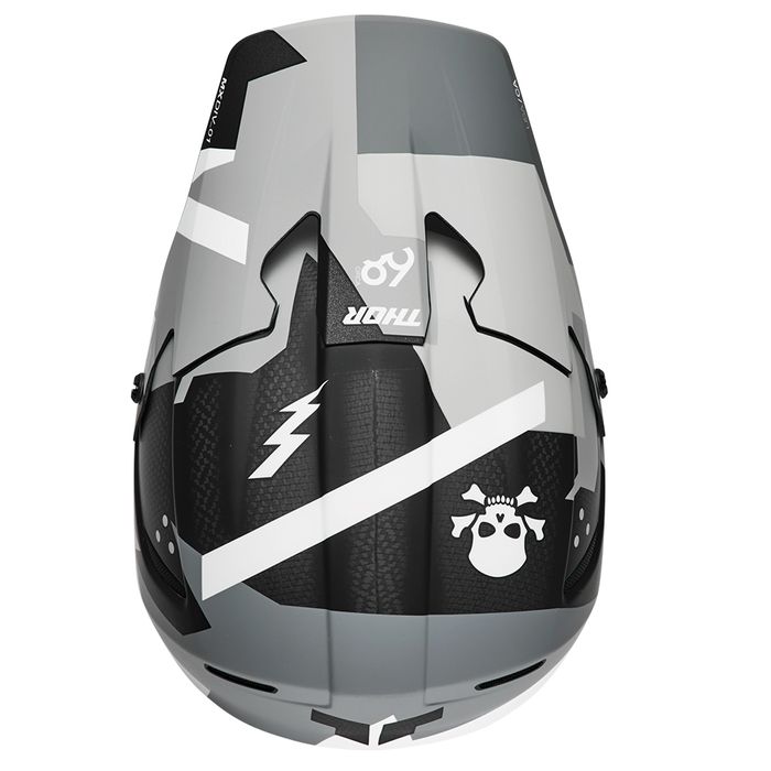 THOR HELMET REFLEX BRAVE GREY/WHITE