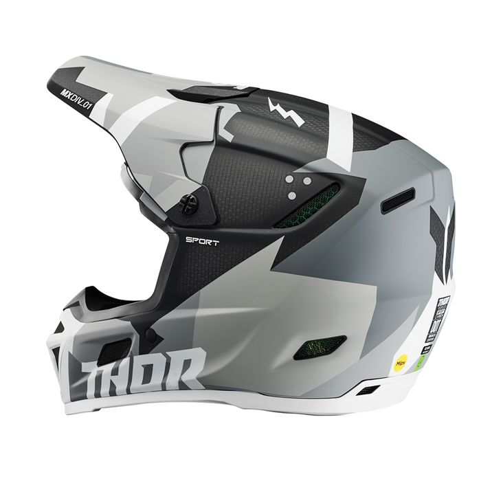 THOR HELMET REFLEX BRAVE GREY/WHITE