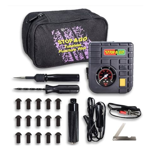 STOP & GO TYRE PLUGGER ULTIMATE KIT WITH COMPRESSOR