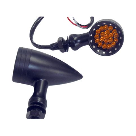 INDICATOR LED BULLET BLACK