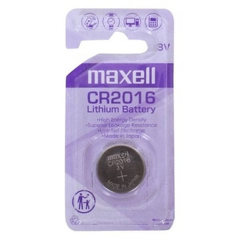 MAXELL LITHIUM BATT CR2016 3V SINGLE BLISTER PACK