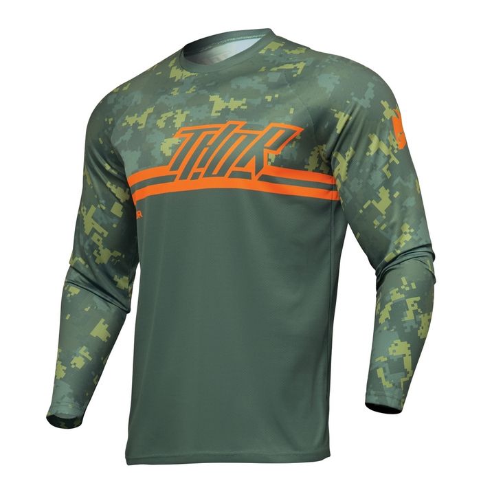 THOR SECTOR DIGI JERSEY YOUTH GREEN/CAMO