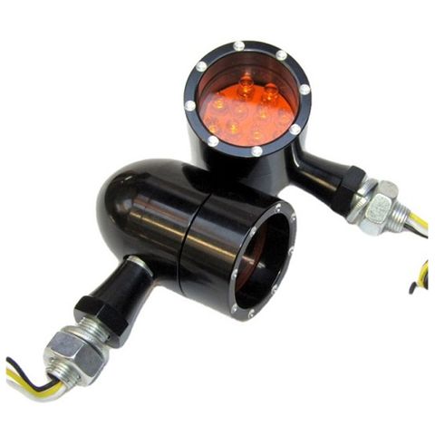 LED INDICATOR ALUMINIMUM BLACK