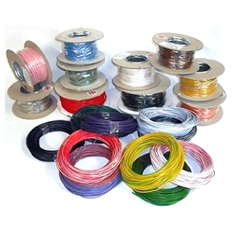 BIKER'S TOOLBOX 1MM SINGLE COLOUR WIRE - BLUE PER METRE