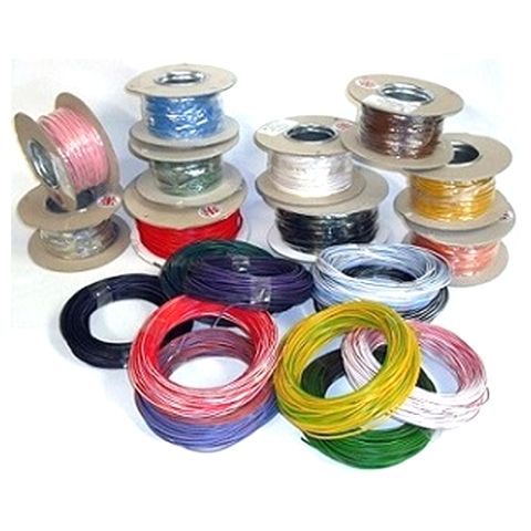 BIKER'S TOOLBOX 1MM SINGLE COLOUR WIRE - BLUE 30M ROLL