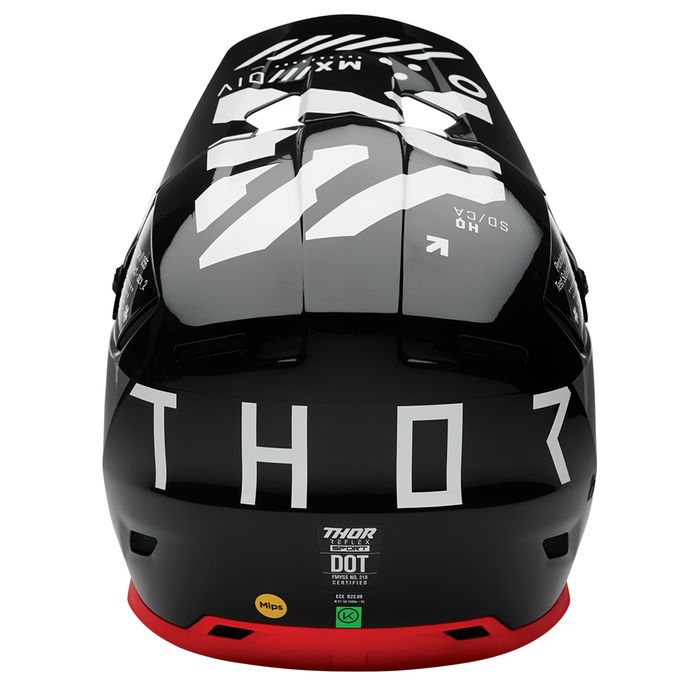 THOR HELMET REFLEX STRIKE BLACK/RED