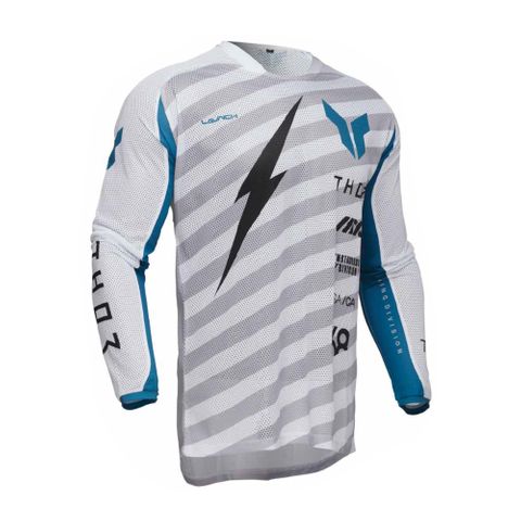 THOR JERSEY LAUNCH RAID WHITE/GREY