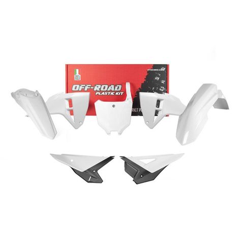 PLASTICS KIT RTECH 5 PIECE WHITE HONDA CRF250R CRF450R 2025