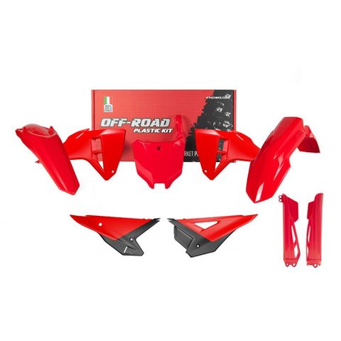 PLASTICS KIT RTECH 5 PIECE BLACK HONDA CRF250R CRF450R 2025