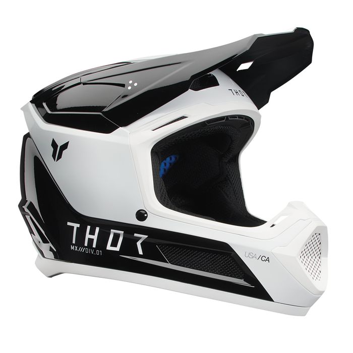 THOR HELMET FLEET STORM BLACK/WHITE YOUTH