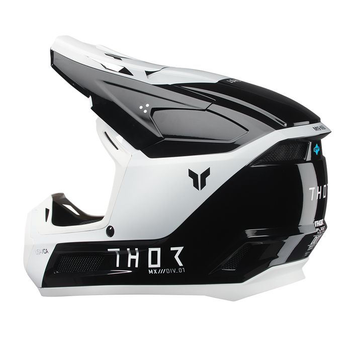 THOR HELMET FLEET STORM BLACK/WHITE YOUTH