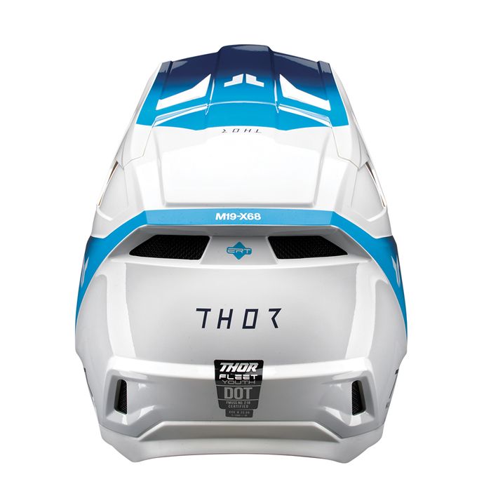 THOR HELMET FLEET STORM WHITE/NAVY YOUTH