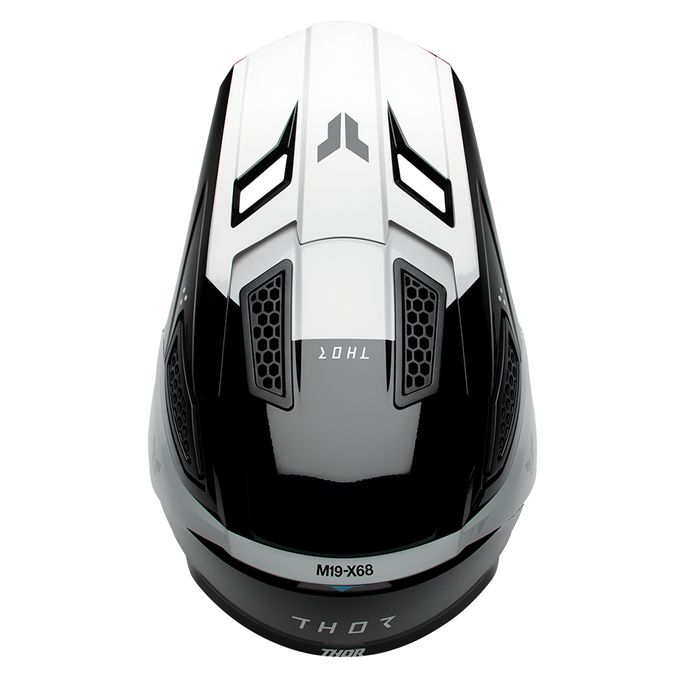 THOR HELMET FLEET STORM BLACK/WHITE