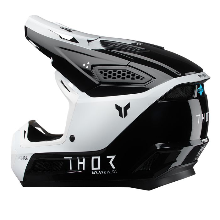 THOR HELMET FLEET STORM BLACK/WHITE