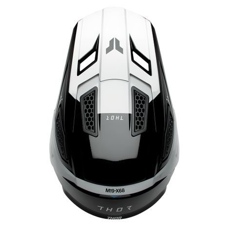 THOR HELMET FLEET STORM BLACK/WHITE