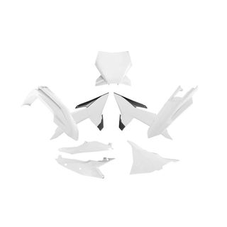 PLASTICS KIT RTECH 6 PIECE WHITE BLACK KTM SX SXF