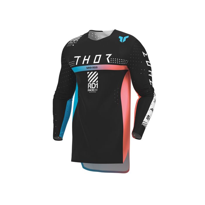 THOR MX JERSEY SPORTMODE SYNTH BLACK