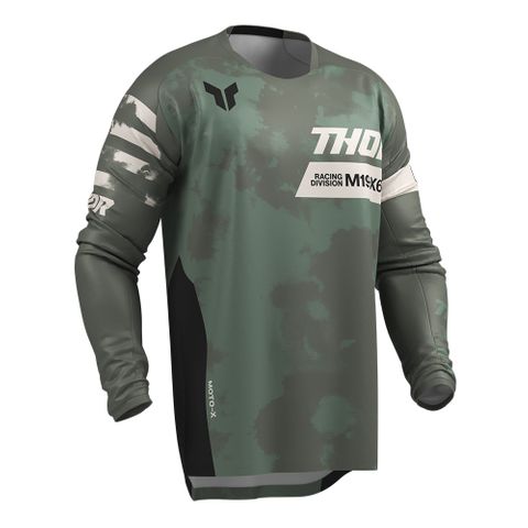 THOR MX JERSEY LAUNCHMODE BLEACH BLACK/CAMO