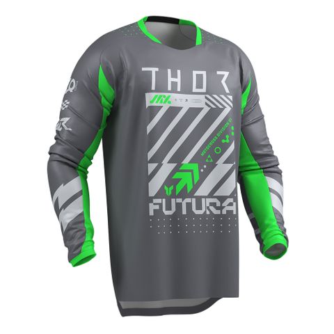 THOR MX JERSEY LAUNCHMODE FUTURA CHAR/GREEN