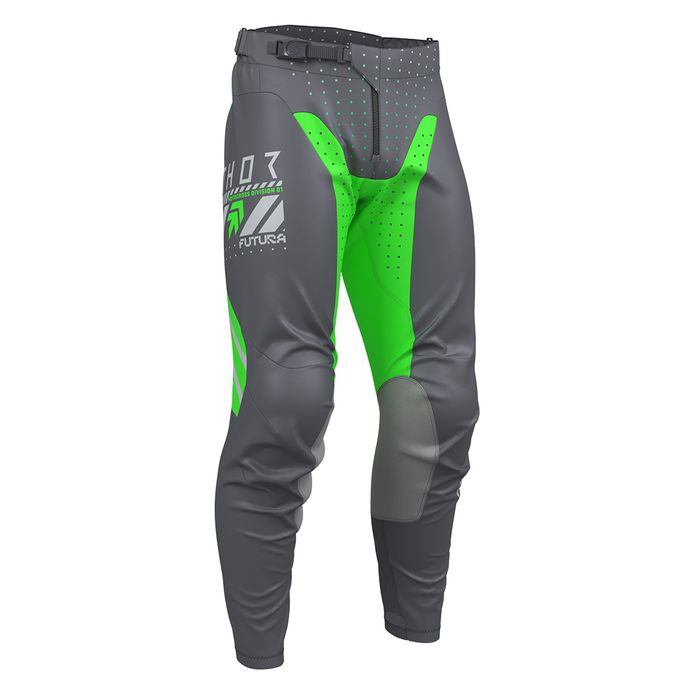 THOR MX PANT LAUNCHMODE FUTURA CHAR/GREEN