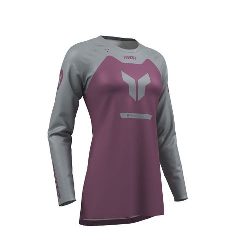 THOR JERSEY WOMENS RIDEMODE MENACE PUR/GRAY