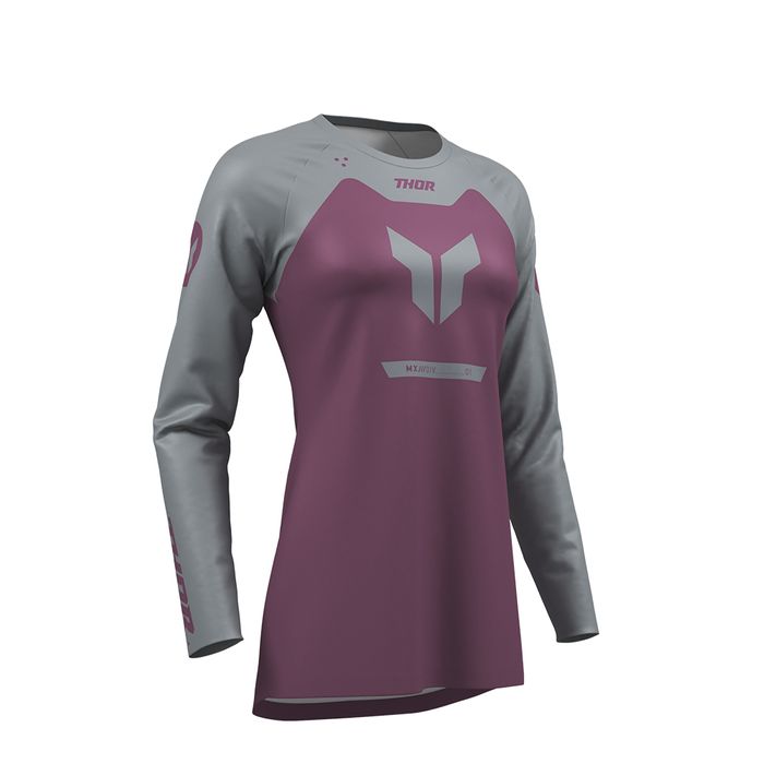 THOR JERSEY WOMENS RIDEMODE MENACE PUR/GRAY