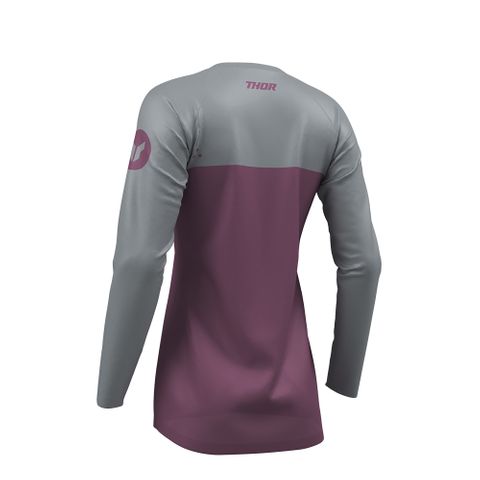 THOR JERSEY WOMENS RIDEMODE MENACE PUR/GRAY